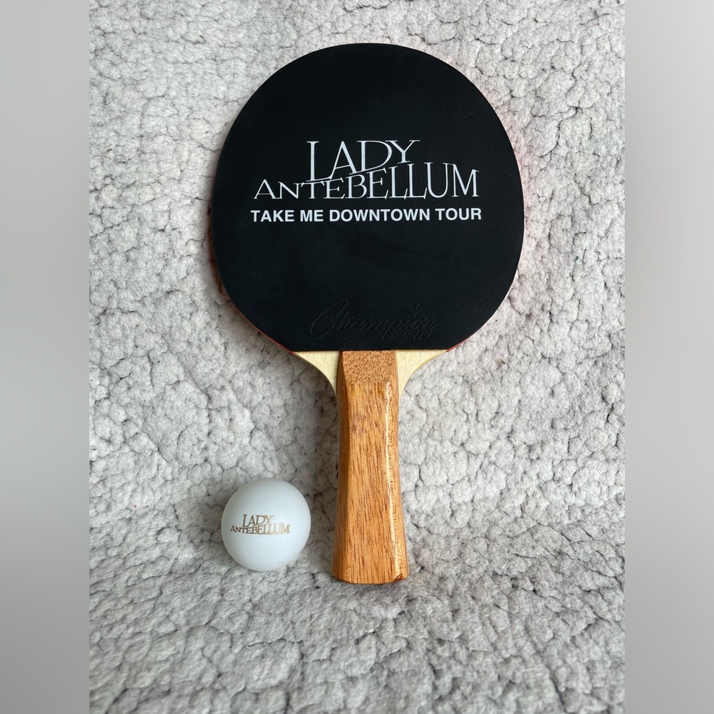 Lady Antebellum Ping Pong Paddle